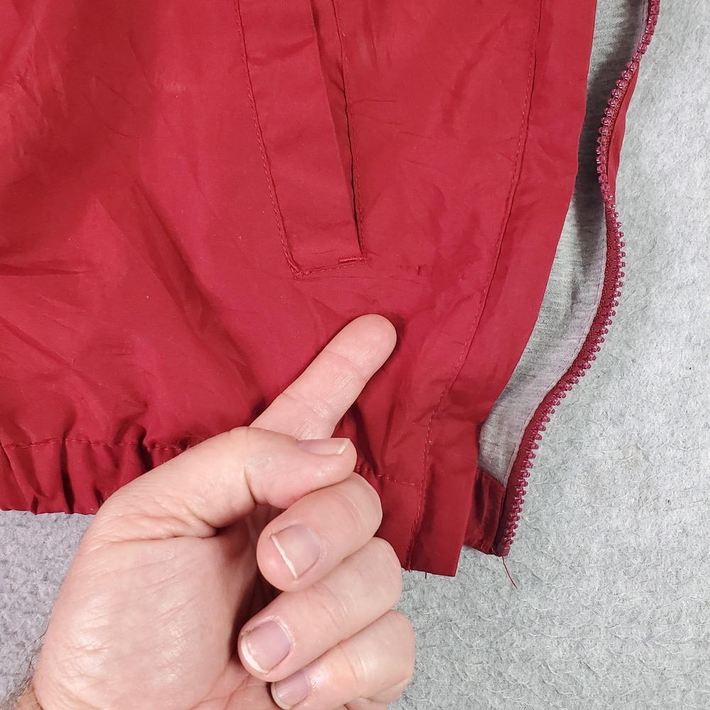 Vintage Arkansas Razorbacks Pullover Jacket Mens Med Red NCAA Football 58 Sports - Picture 7 of 16